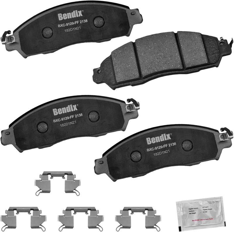 Bendix Priority1 CFC2138 Ceramic Front Brake Pads for Nissan LEAF 2019-2018, NV200 2021 - Image 1